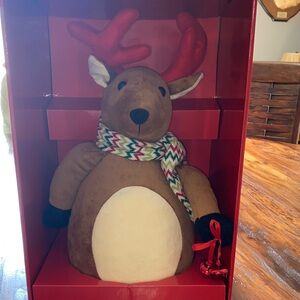 Reindeer Plush with Tree Topper in box
